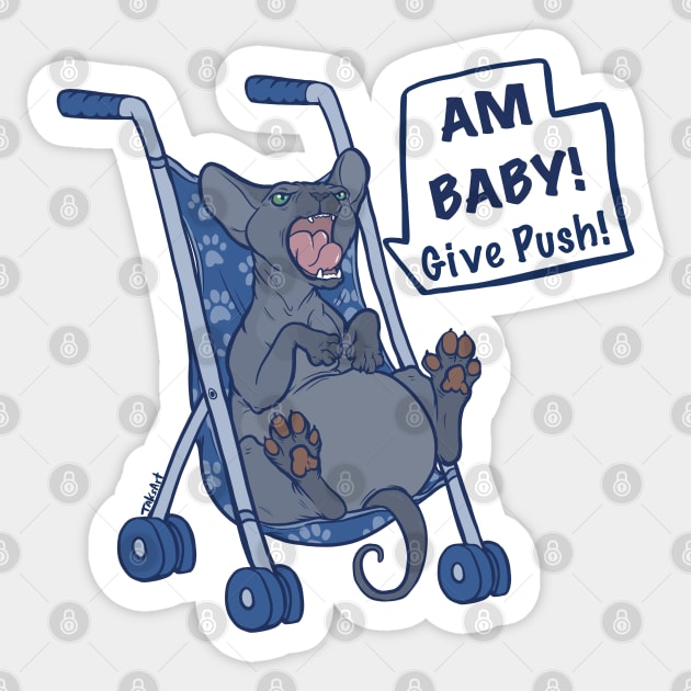 Am Baby - Sphynx Sticker by TaksArt